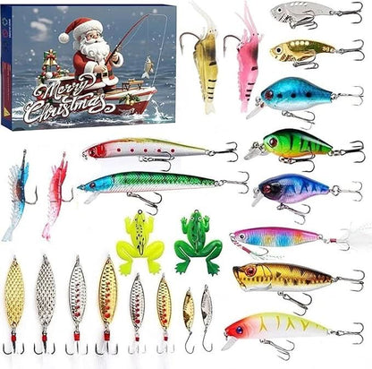 FISHMAS – 24-Day Christmas 2025 Countdown Fishing Tackle Calendar