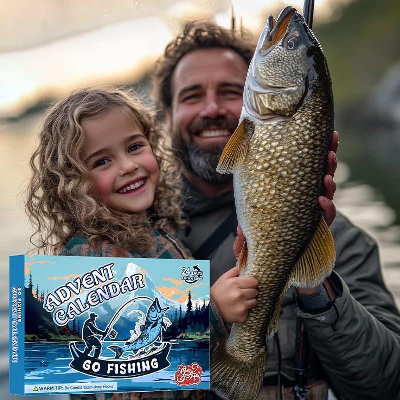 FISHMAS – 24-Day Christmas 2025 Countdown Fishing Tackle Calendar