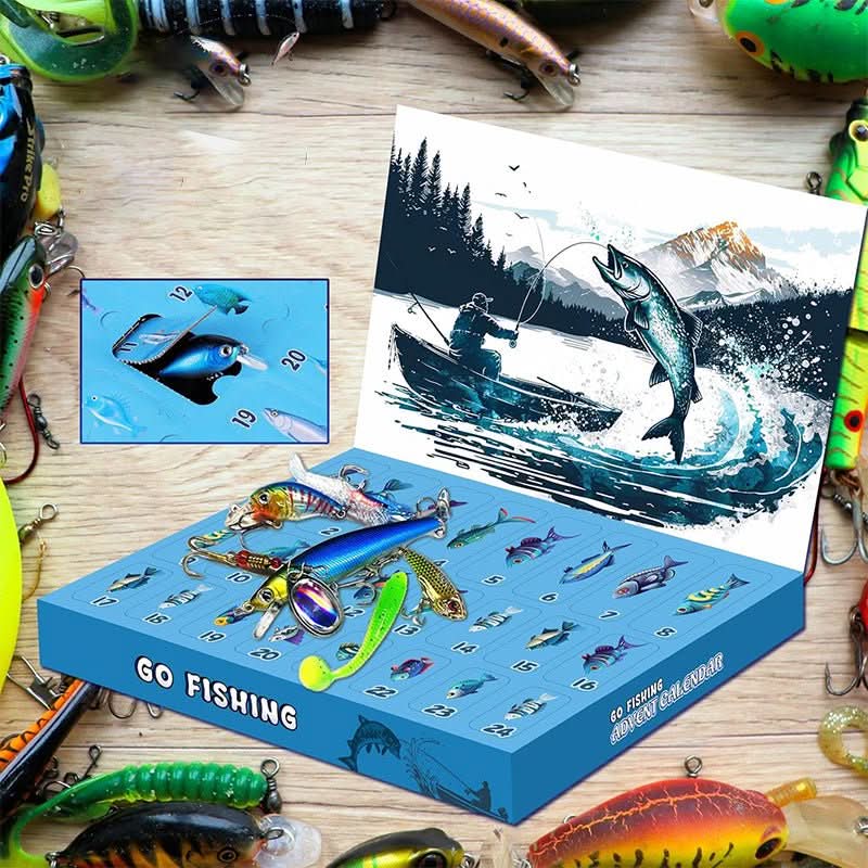 FISHMAS – 24-Day Christmas 2025 Countdown Fishing Tackle Calendar