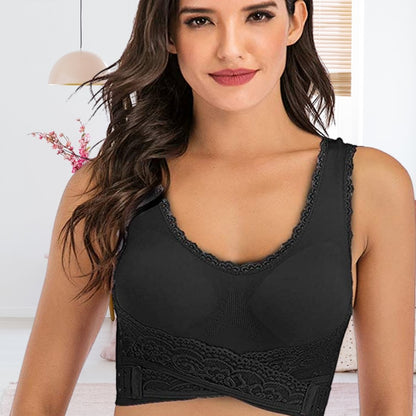 Posture-Correcting Lace Trim Comfort Bra