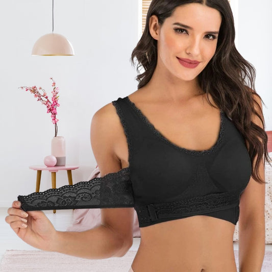 Posture-Correcting Lace Trim Comfort Bra