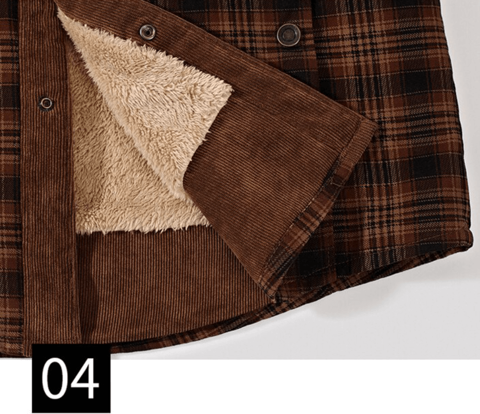 Flannel Checkered Winter Jacket