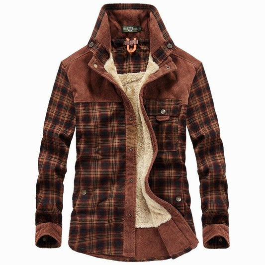 Flannel Checkered Winter Jacket