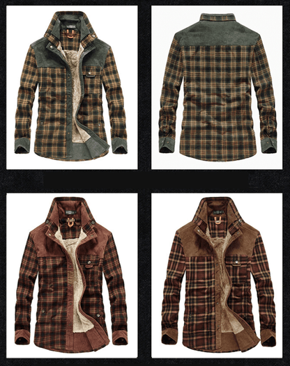 Flannel Checkered Winter Jacket