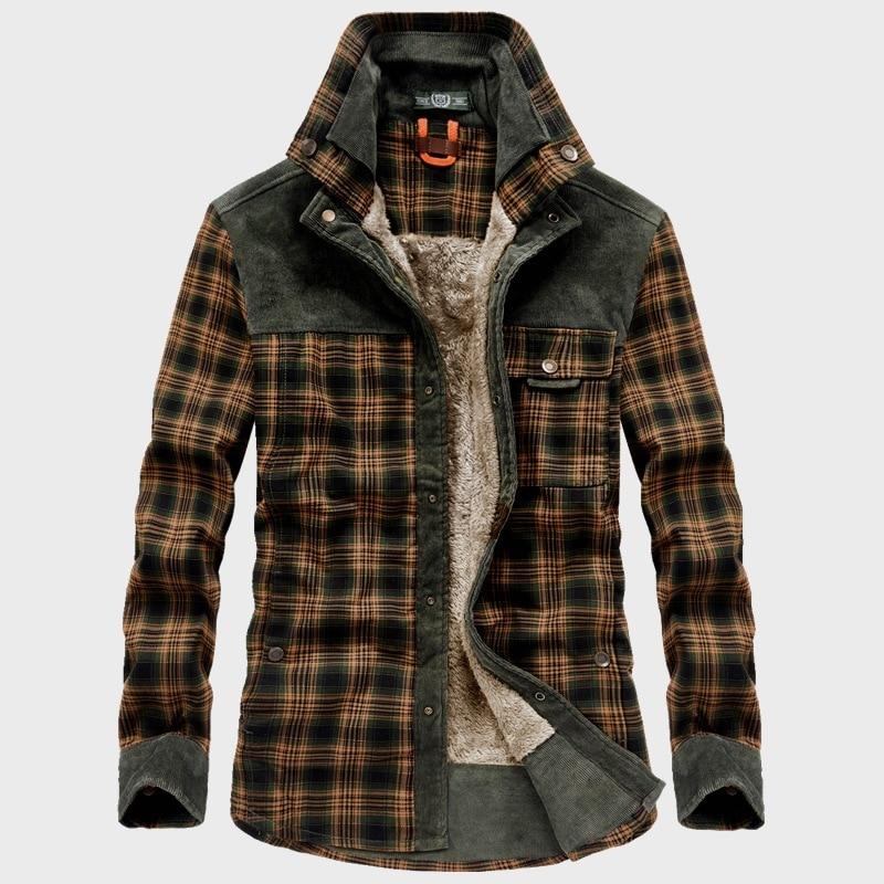 Flannel Checkered Winter Jacket