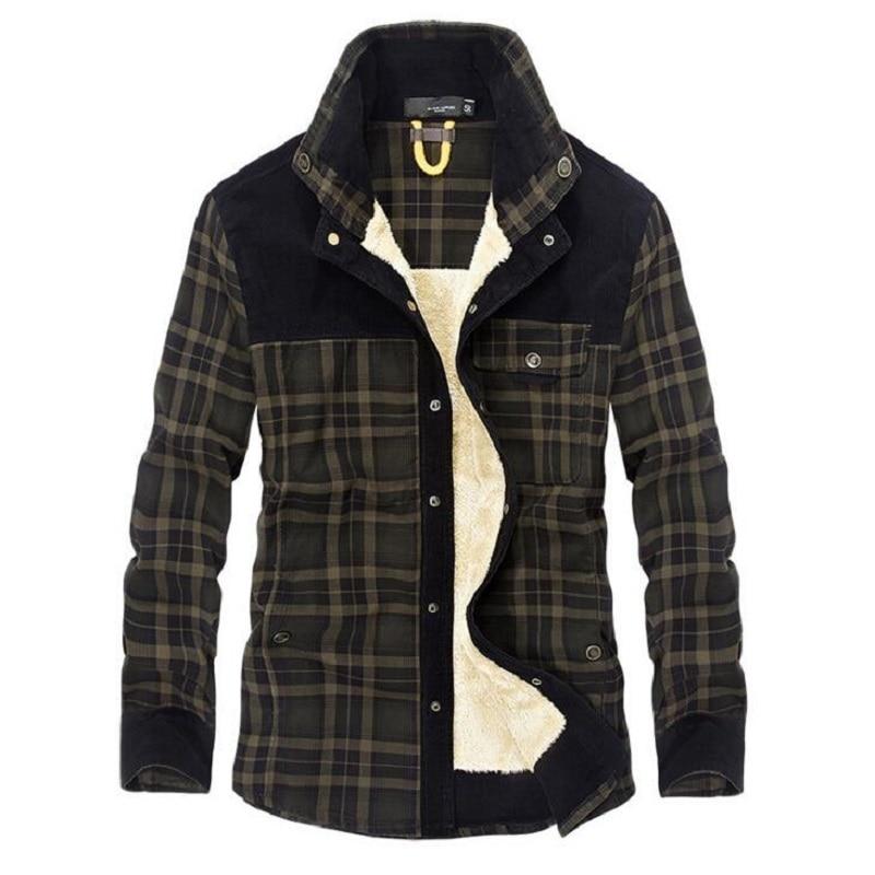 Flannel Checkered Winter Jacket