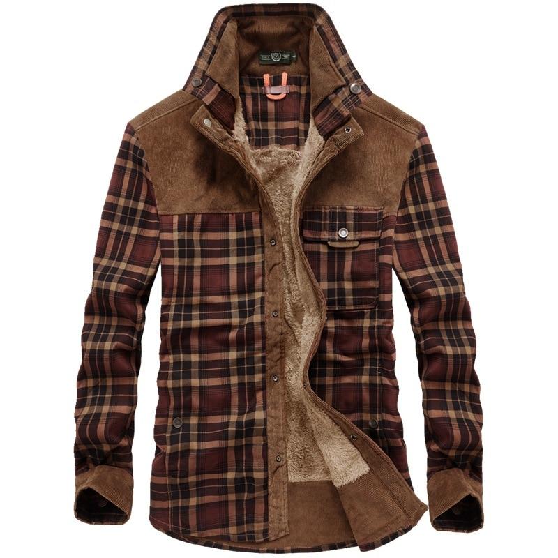 Flannel Checkered Winter Jacket