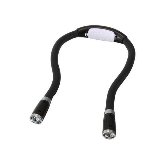 Flexible Hands-Free Knitting and Crocheting Lamp – LED Neck Lamp for Crafts and Reading
