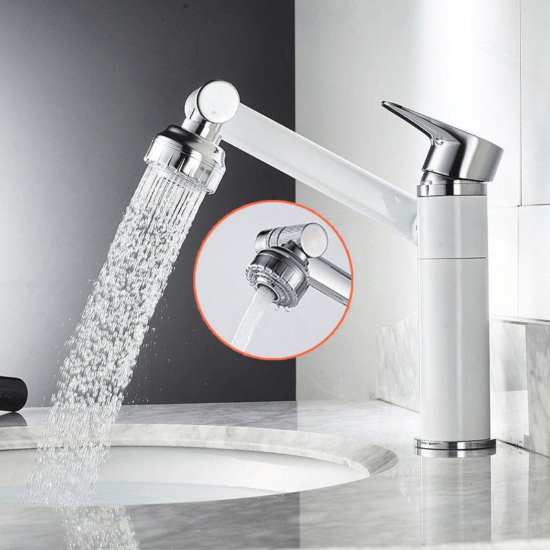 FLEXISPOUT - 360° Swiveling Faucet Extension with Sprayer