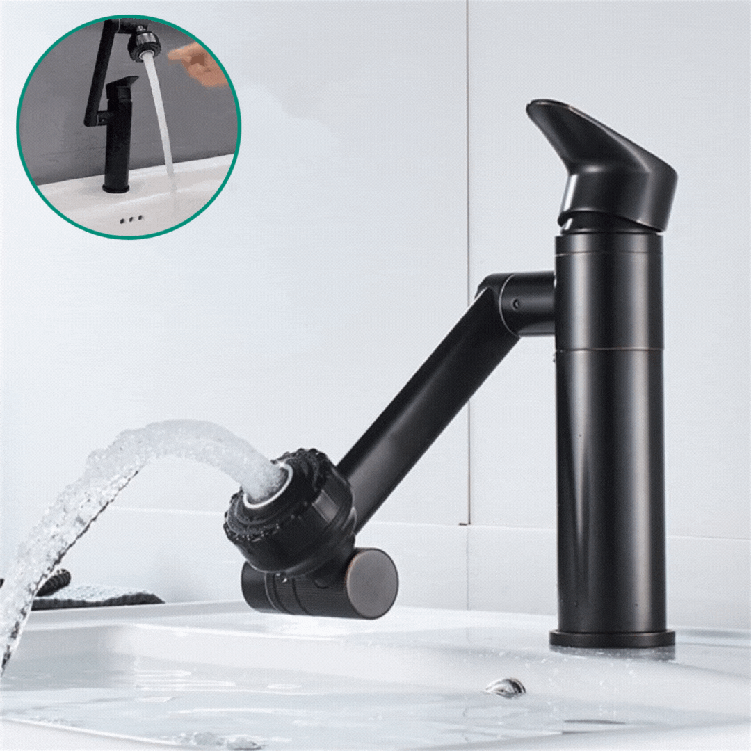 FLEXISPOUT - 360° Swiveling Faucet Extension with Sprayer