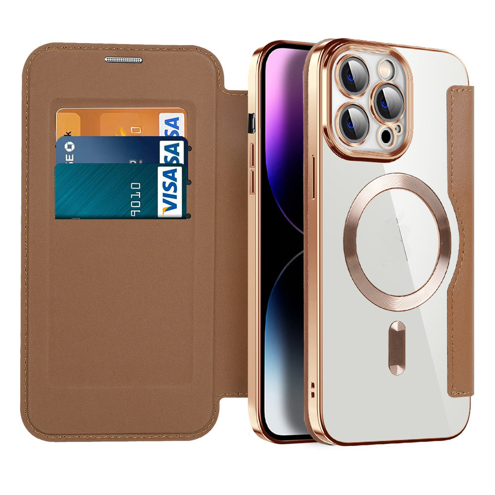Leather Magnetic Flip Case for iPhone 11-14 Series