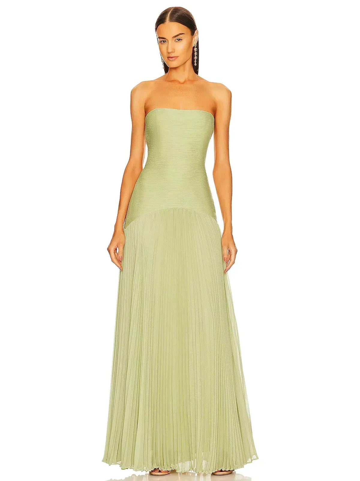 Elegant Green Maxi Dress