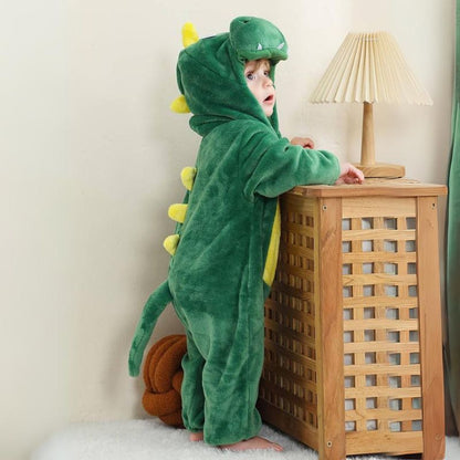 FLUFFIBEAR – Animal Baby Overall – Fluffy Comfort with Zipper Access