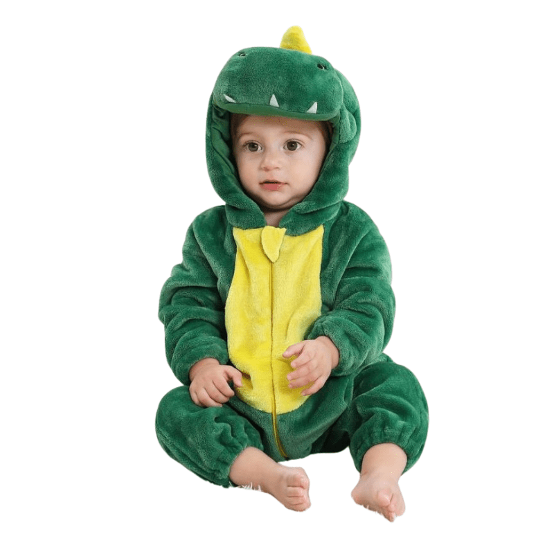FLUFFIBEAR – Animal Baby Overall – Fluffy Comfort with Zipper Access