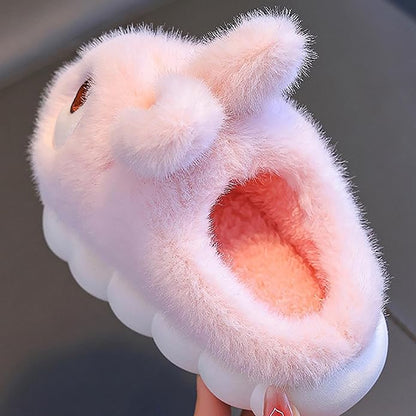 Fluffy Bunny Slippers for Kids