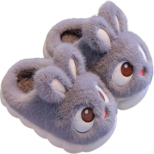 Fluffy Bunny Slippers for Kids