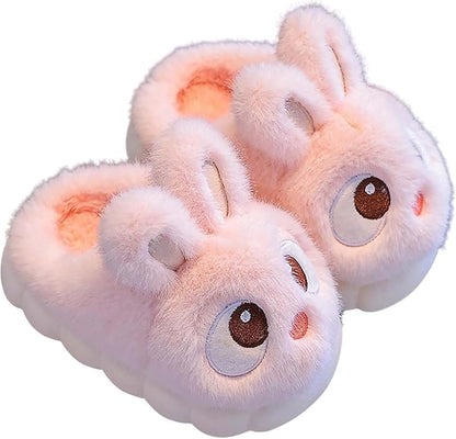 Fluffy Bunny Slippers for Kids