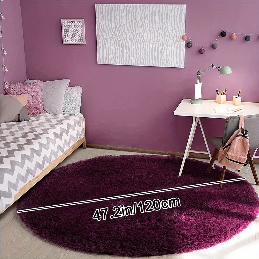 Fluffy Round Rug - Clouda