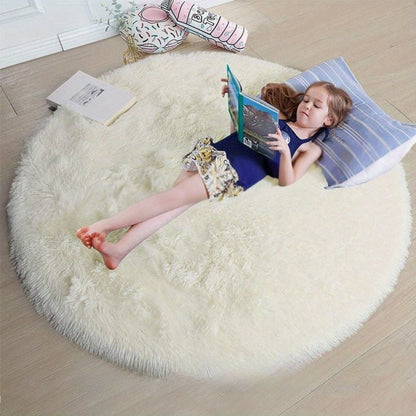 Fluffy Round Rug - Clouda
