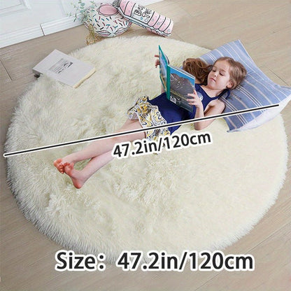 Fluffy Round Rug - Clouda