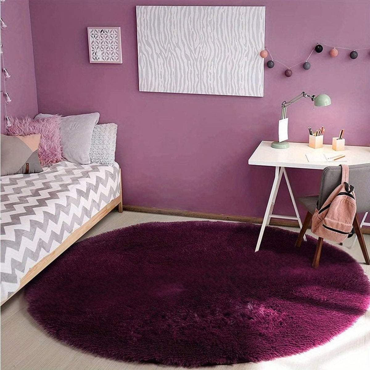 Fluffy Round Rug - Clouda