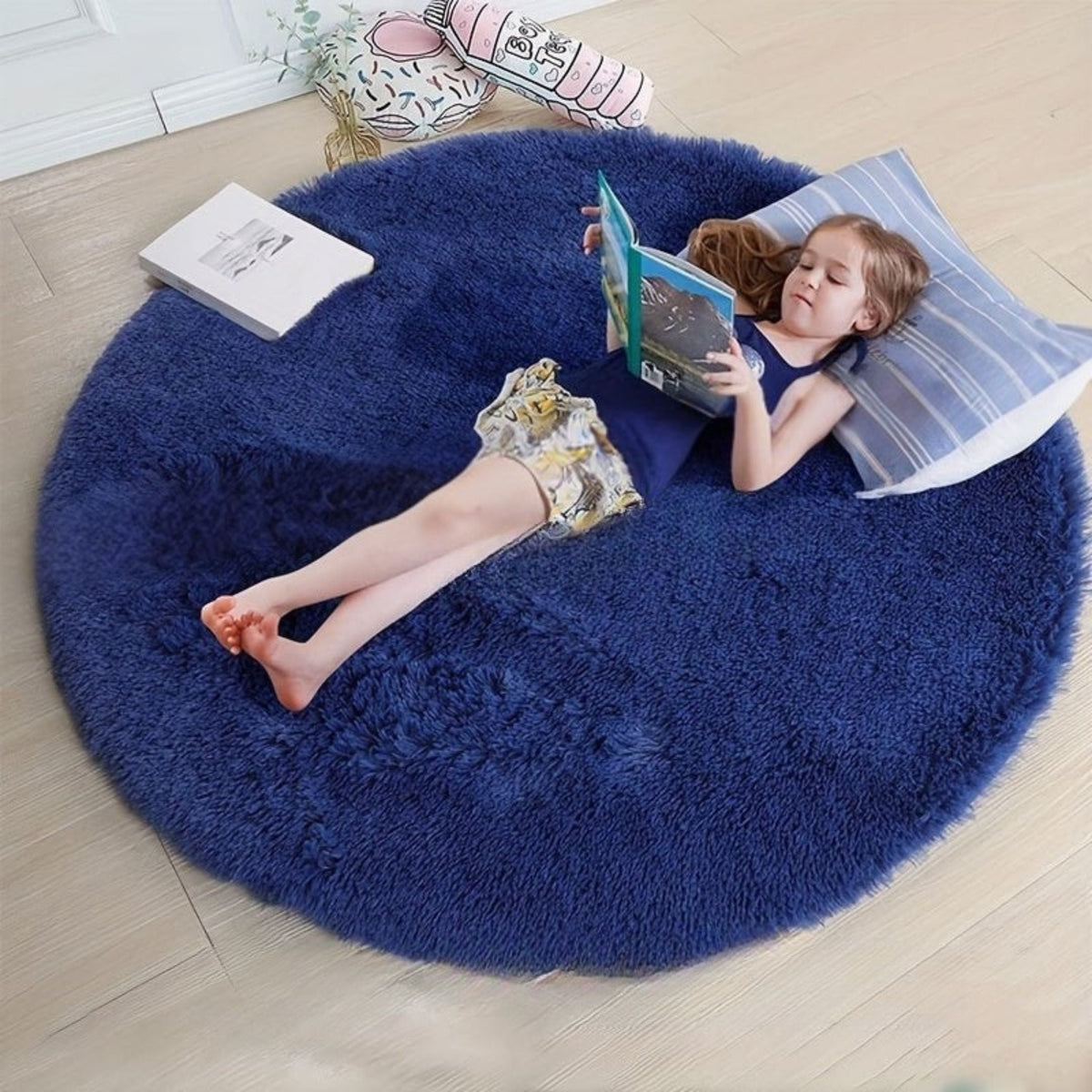 Fluffy Round Rug - Clouda