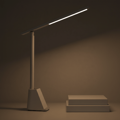FOLDLITE – Smart foldable LED desk lamp, rechargeable, adjustable brightness