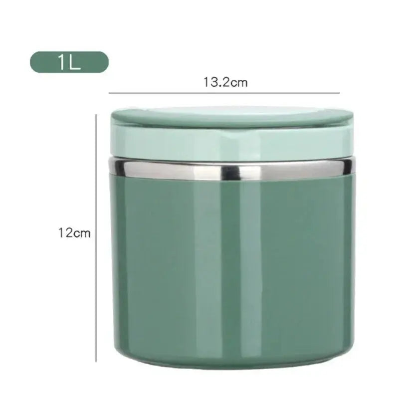 Food Thermos Hot 12H Green 1L