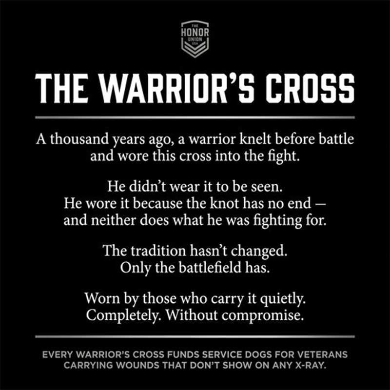 The Warrior's Cross Antique Silver Celtic Knot Pendant