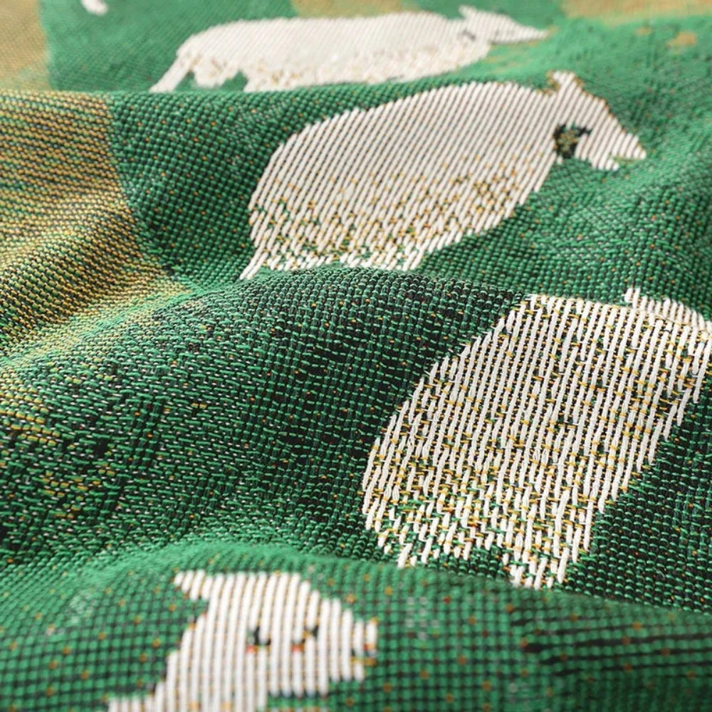 Woven Sheep Meadow Throw Blanket