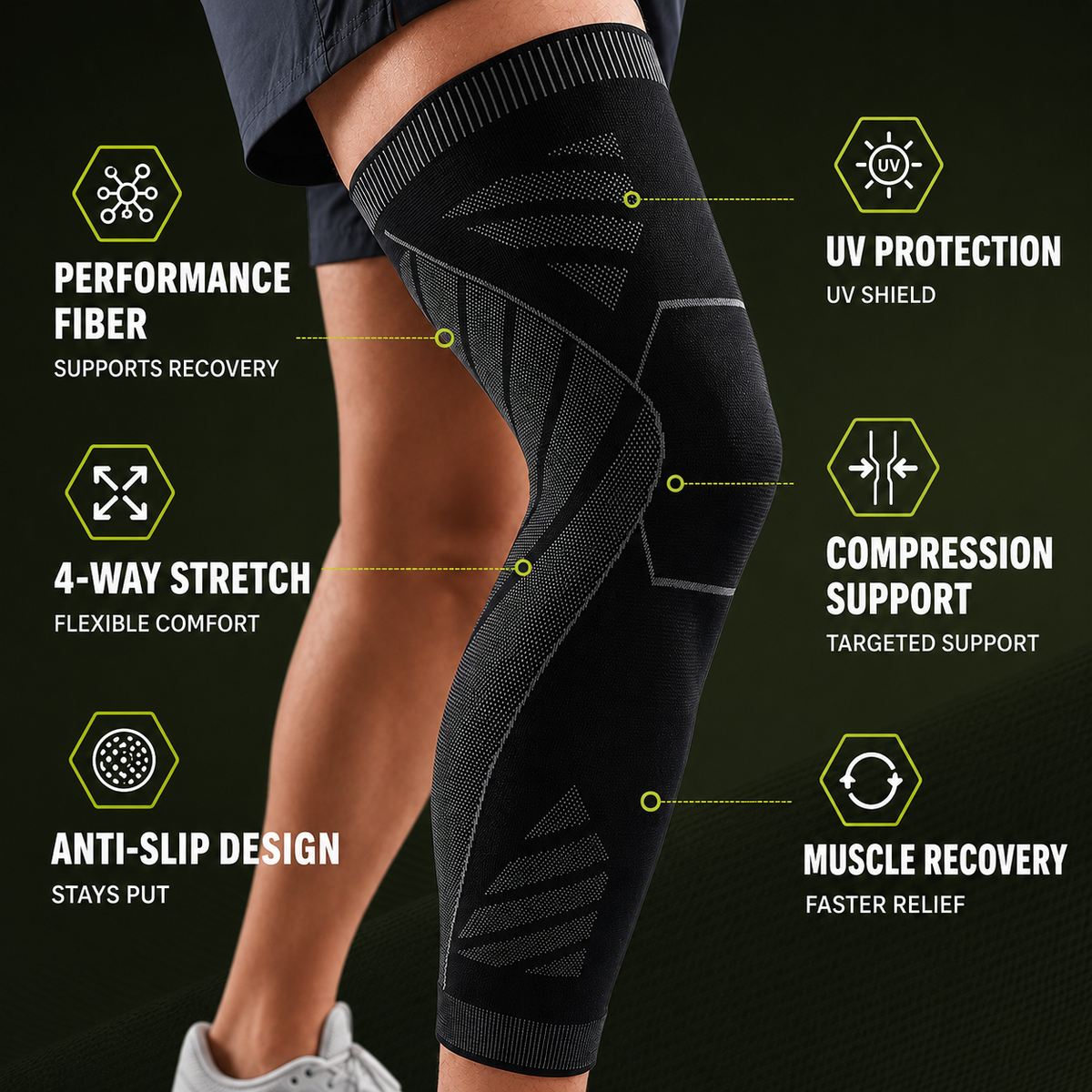 Full Leg Compression Sleeve