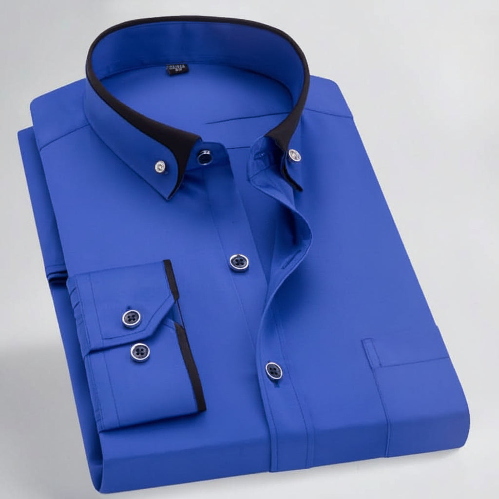 GENTLEFORM SHIRT - Men's Long-Sleeve Dress Shirt: Style Meets Comfort