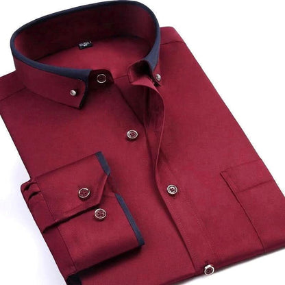 GENTLEFORM SHIRT - Men's Long-Sleeve Dress Shirt: Style Meets Comfort
