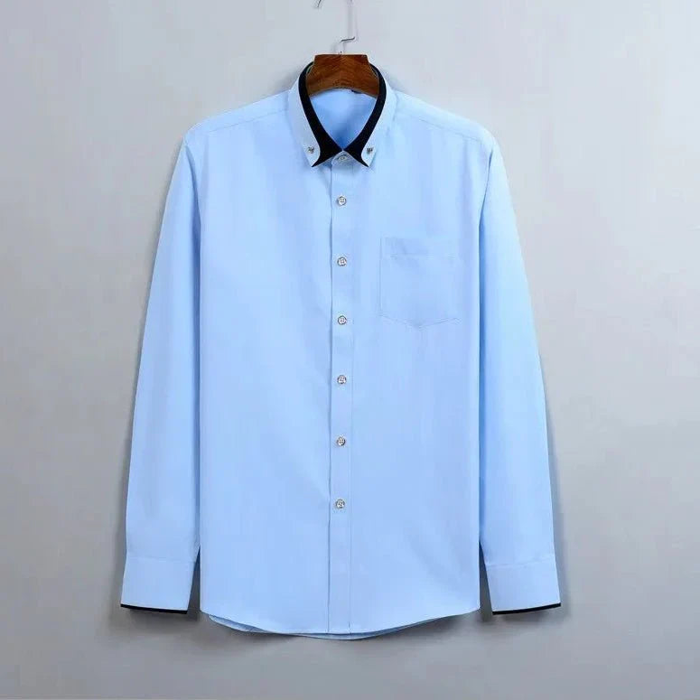 GENTLEFORM SHIRT - Men's Long-Sleeve Dress Shirt: Style Meets Comfort