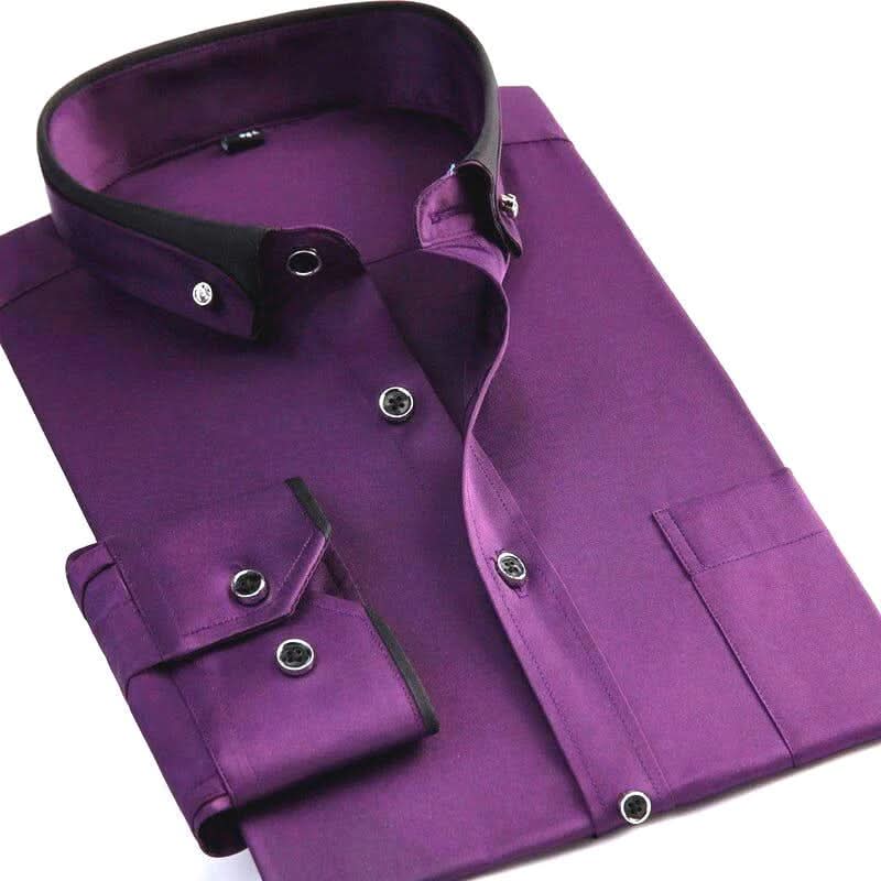 GENTLEFORM SHIRT - Men's Long-Sleeve Dress Shirt: Style Meets Comfort