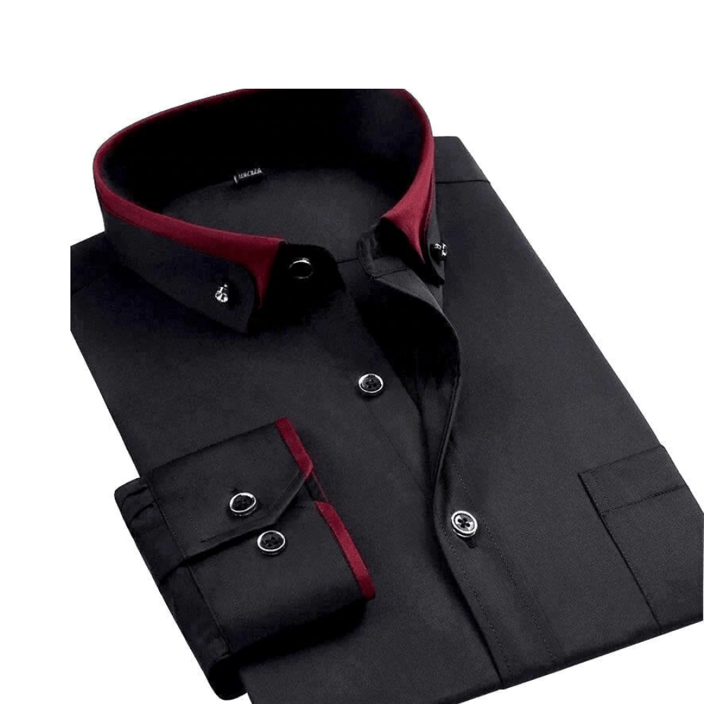 GENTLEFORM SHIRT - Men's Long-Sleeve Dress Shirt: Style Meets Comfort