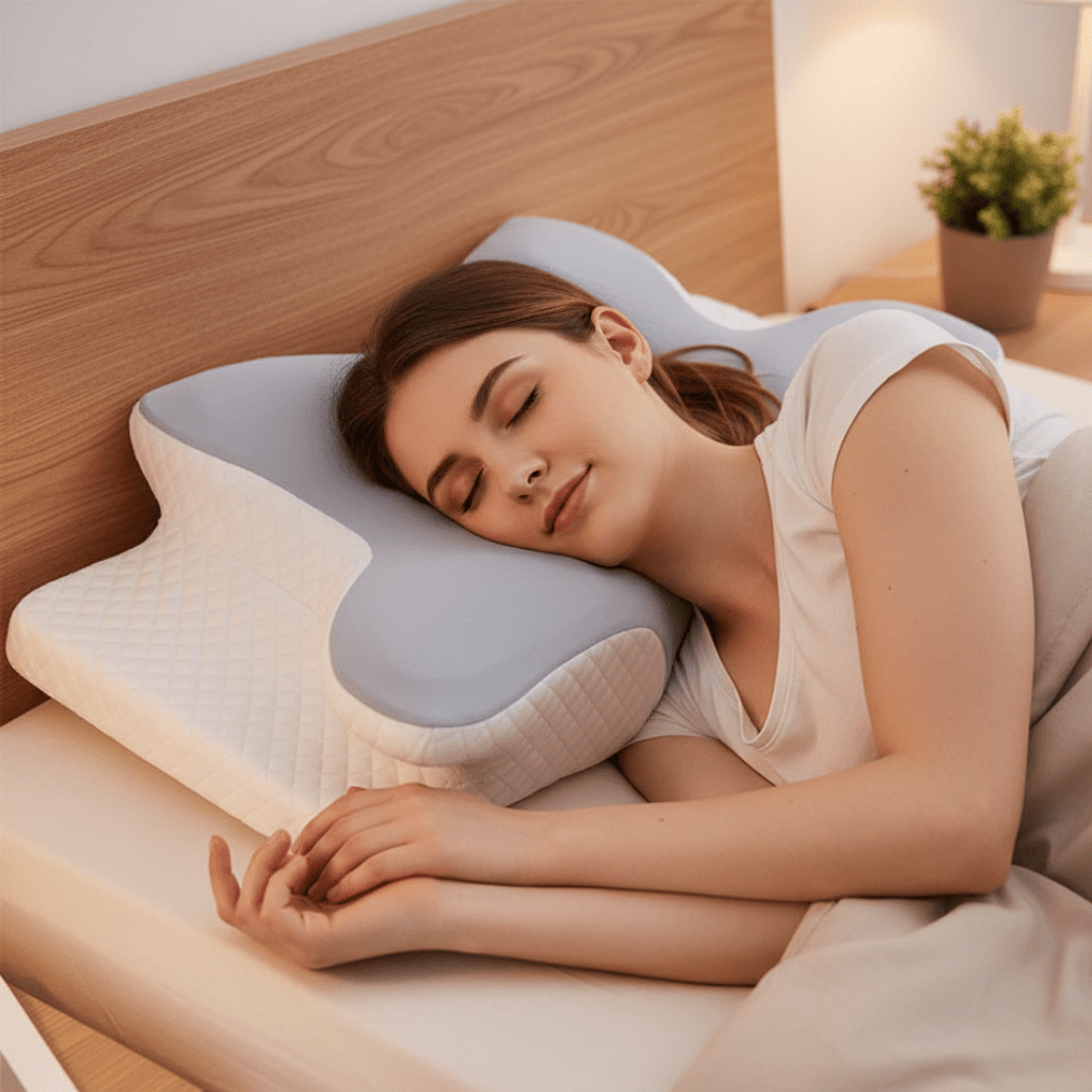 GESUNDPUR PILLOW - Orthopaedic memory foam pillow for neck & shoulder pain relief