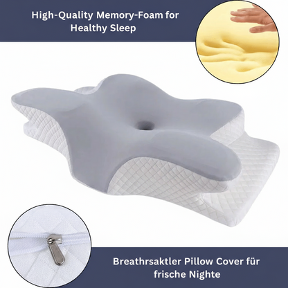 GESUNDPUR PILLOW - Orthopaedic memory foam pillow for neck & shoulder pain relief