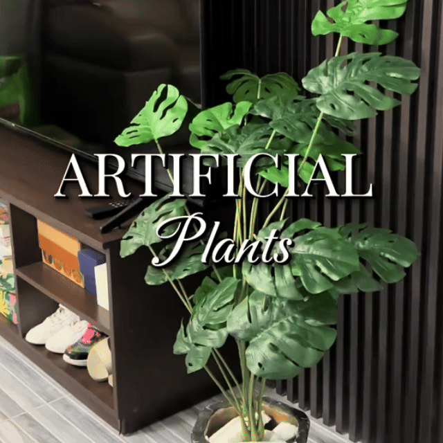 Last Day 75% OFF Artificial Monstera & Banana Leaf Plant Pot– Lush Tropical Decor