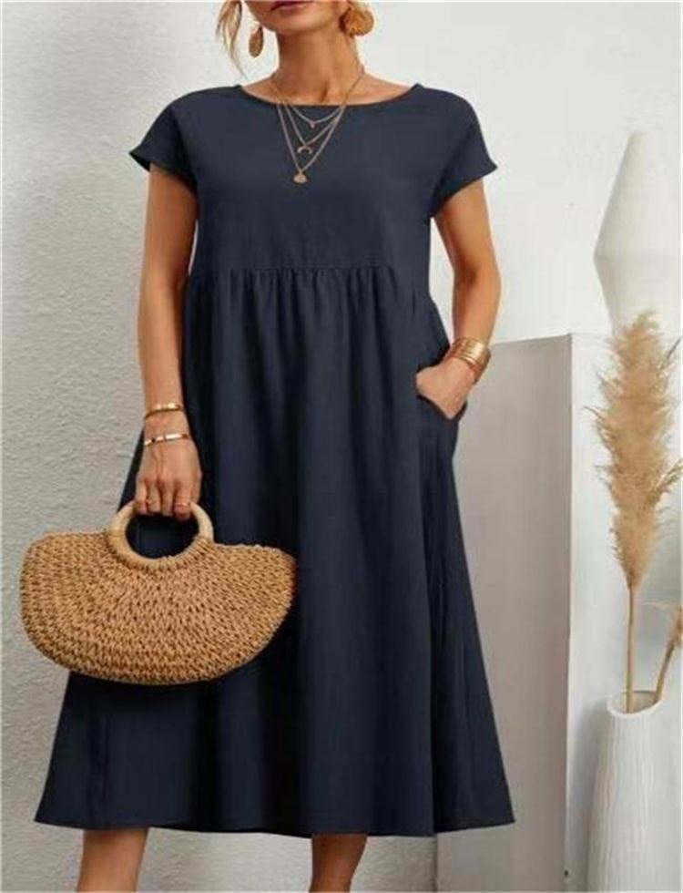 Women's Effortless Casual Midi Dress