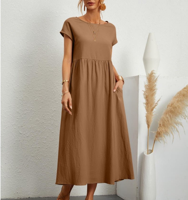 Women's Effortless Casual Midi Dress