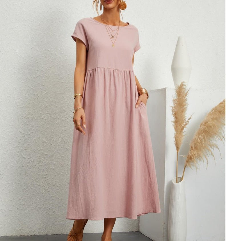 Women's Effortless Casual Midi Dress