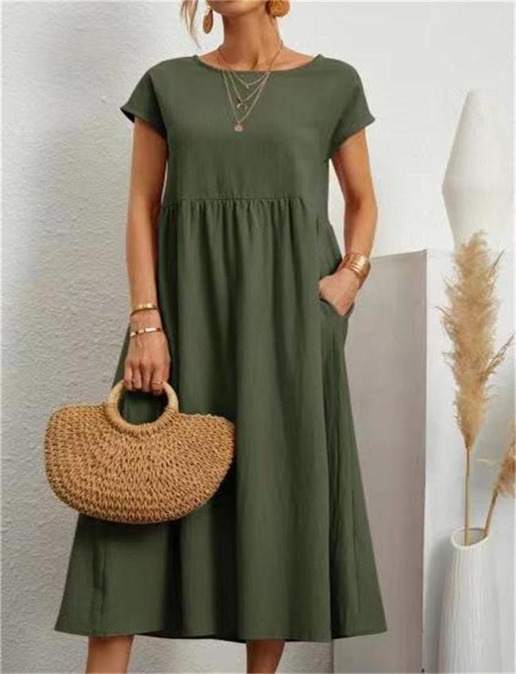 Women's Effortless Casual Midi Dress