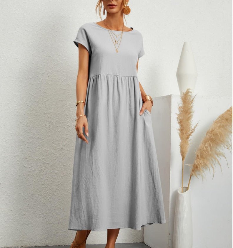 Women's Effortless Casual Midi Dress