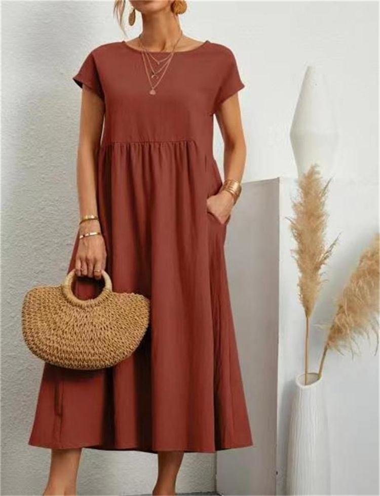 Women's Effortless Casual Midi Dress