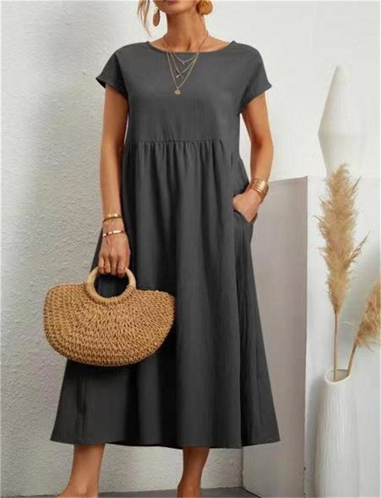 Women's Effortless Casual Midi Dress