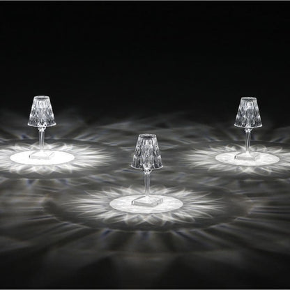 GlimmerLux - Touch Crystal Table Lamp with 3-Level Dimmer