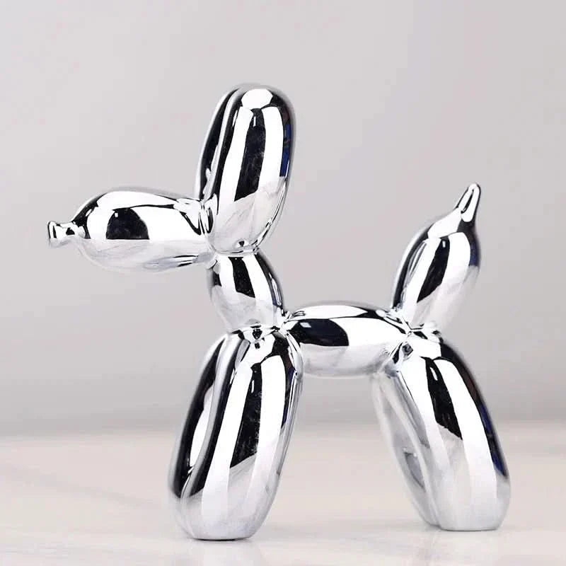 Glossy Resin Balloon Dog Sculpture – Modern Living Room Décor