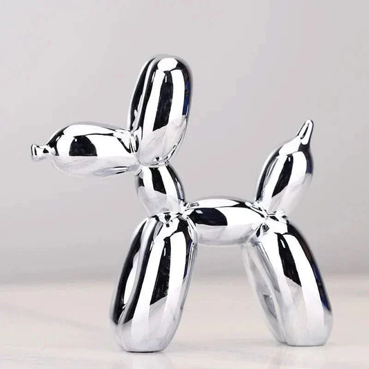 Glossy Resin Balloon Dog Sculpture – Modern Living Room Décor