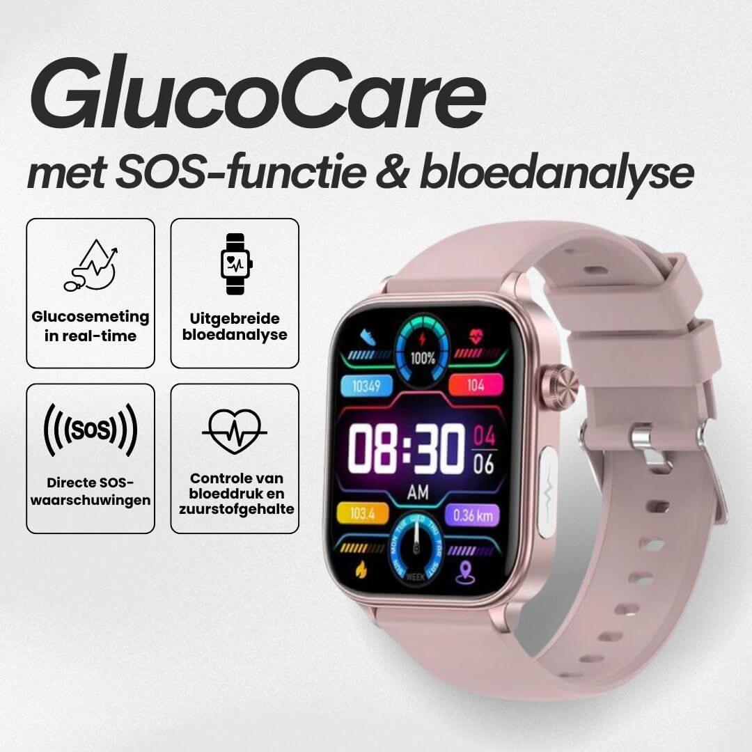 GlucoCare SOS Watch: Fall Detection & Glucose Monitor (2025)